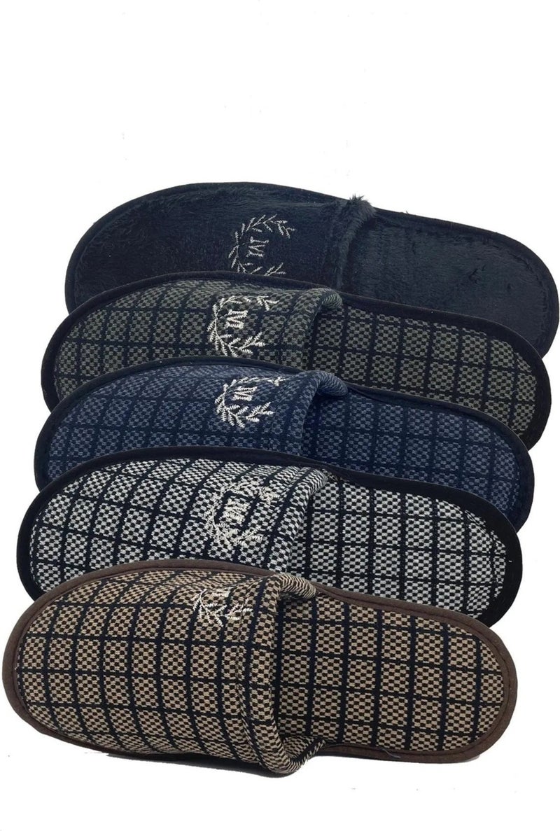 Nisanur Shoes Pack of 5 Men's House Slippers-Guest Slippers-Dowry Bundle Slippers-Groom Slippers-Balcony Slippers - Image 1
