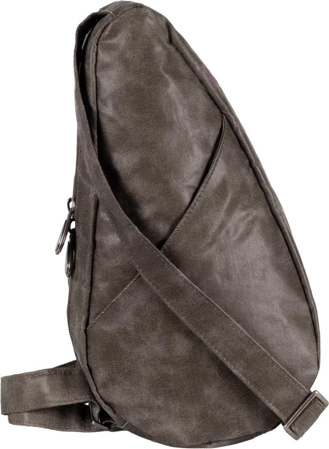 AmeriBag 11.5" Vintage Healthy Back Bag Ergonomic Crossbody Sling for Everyday Use, Travel & Walking Comfort (Brown) - Image 1