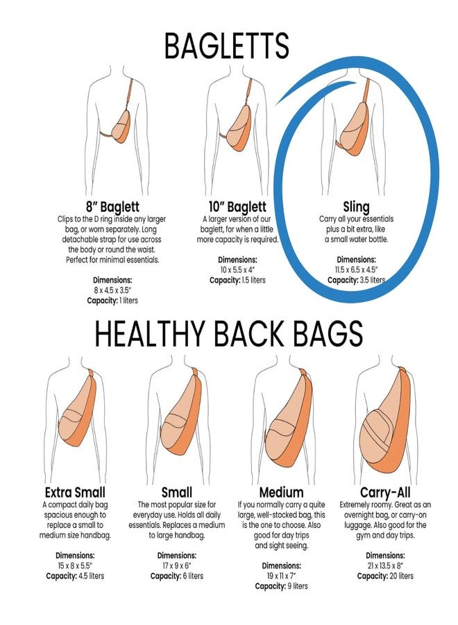 AmeriBag 11.5" Vintage Healthy Back Bag Ergonomic Crossbody Sling for Everyday Use, Travel & Walking Comfort (Brown) - Image 4