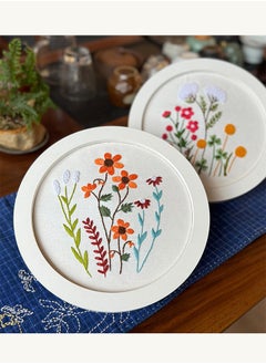 Lemon 2 Set Hand Embroidery Kit for Beginners,Flower Pattern, Art Craft Hand Sewing for Women Hobby, Kids DIY  - Image 4