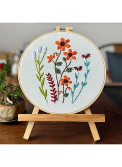 Lemon 2 Set Hand Embroidery Kit for Beginners,Flower Pattern, Art Craft Hand Sewing for Women Hobby, Kids DIY  - Image 3