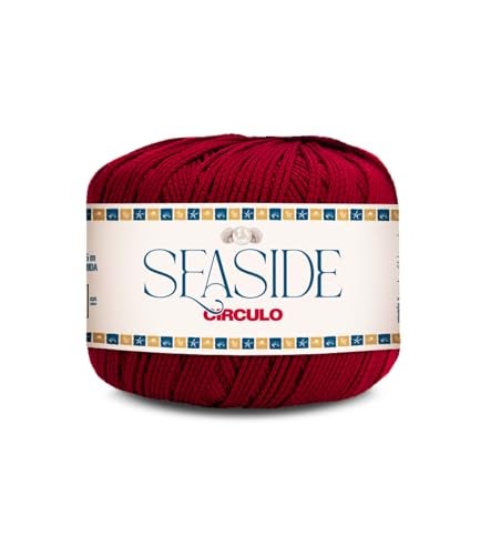 CÃRCULO CIRCULO Seaside Yarn Perfect for Beachwear Bikinis CoverUps QuickDrying Lightweight Fingering Weight 100 Polyamide 1804 yds 50g 6112 Marsala - Image 1