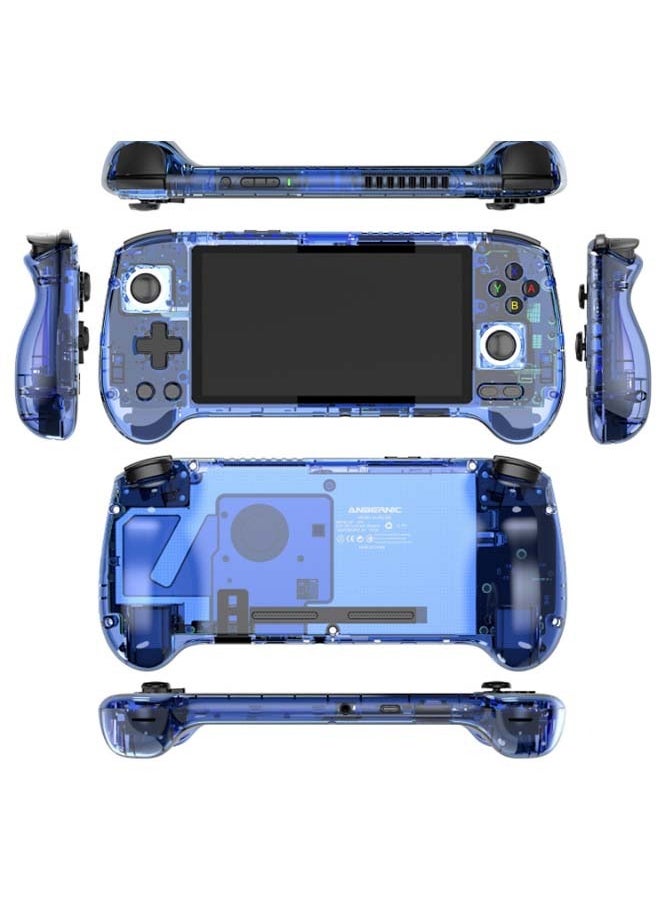 ANBERNIC  - ANBERNIC RG556 Handheld Game Console Unisoc T820 Android 13 5.48 inch AMOLED Screen 5500mAh WIFI Bluetooth Retro Video Players (Blue 256G) - Image 1