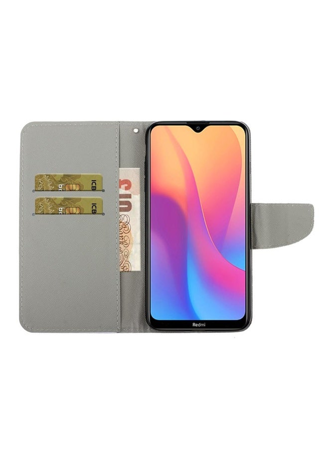 BURAQ Case Cover For Xiaomi Redmi 9A Colored Drawing Pattern Horizontal Flip Leather Case with Holder & Card Slots & Wallet(Lily) - Image 5