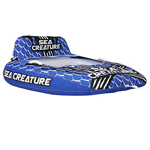 Seachoice Sea-Creature Towable Tube, Open Top Boat Tube w/ Backrests, 2 Person, 60 In. X 58 In. - Image 3