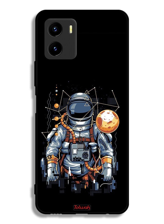 Tolwak Vivo Y15s Protective Case Cover Astronaut Abstract Art - Image 2