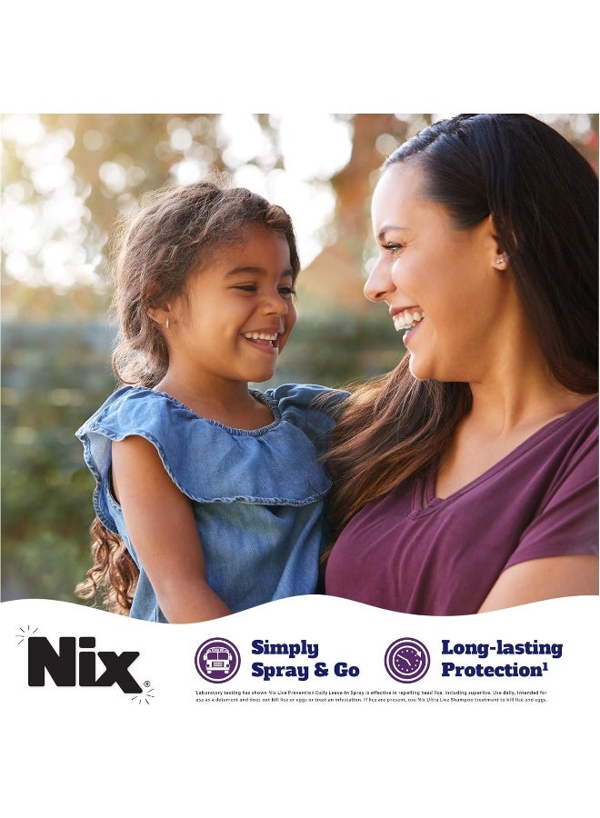 Nix Lice Prevention Spray for Kids, A Daily Leave-In Conditioning Spray to Repel Superlice, 6.0 fl oz - Image 5