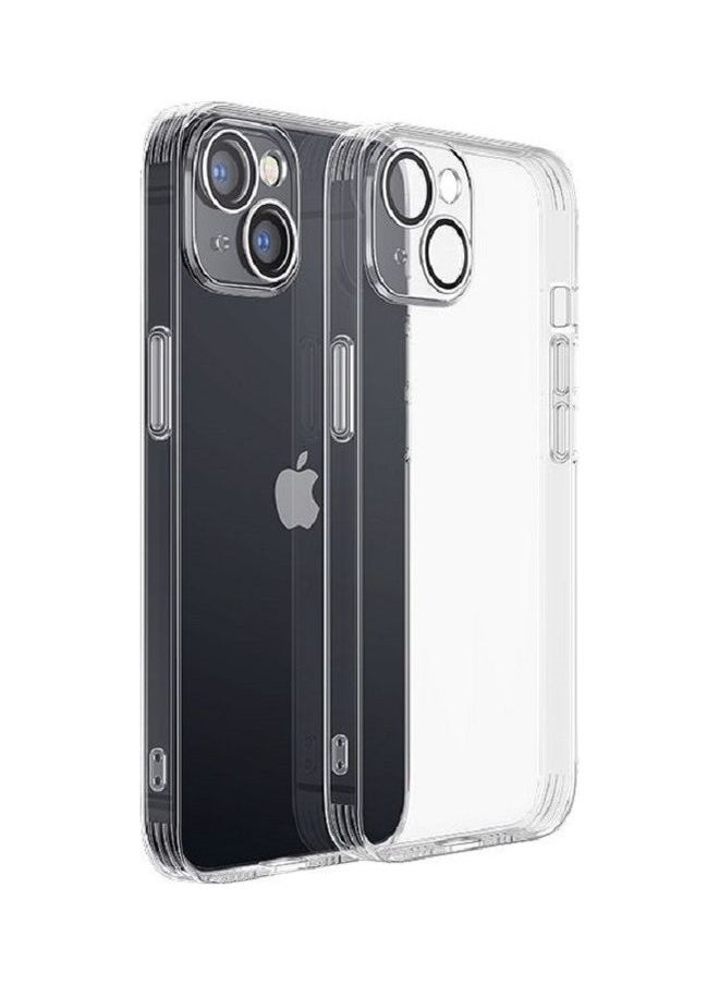 PROMASS JR-14Q3 TPU And Glass 6.7 Inches Durable Shockproof and Anti Yellowing Full Coverage Camera Unrestricted Button Access iPhone 14 Plus Clear Case Clear 