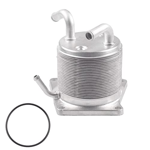 Dasbecan Upgraded 4 Ports CVT Transmission Oil Cooler - Compatible with 2007-2012 Sentra 2011-2014 Juke 2008-2013 Rogue - Replaces #216061XF0A 216063TX0A - Image 1
