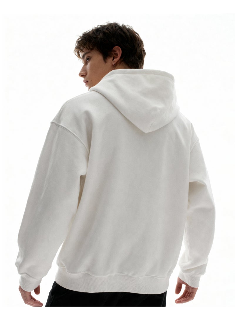 Feathers Men’s Oversized Winter Hoodie 100% Cotton, Warm & Cozy - Image 3