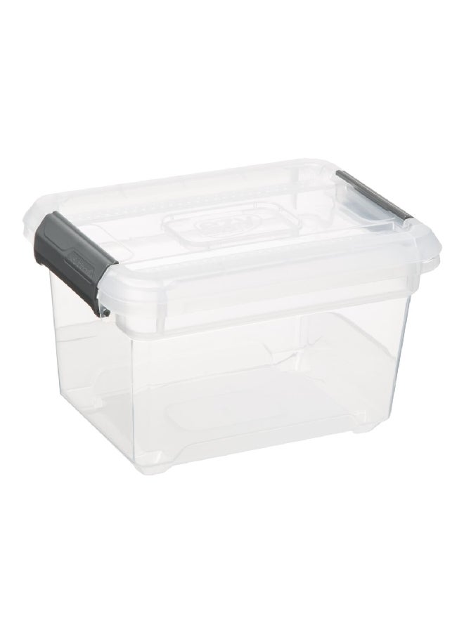 Five Simply Smart Multi Purpose Compact and Durable Storage Box with Lid Clear 1.8 L 173643