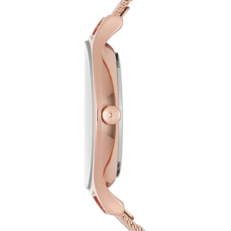 Skagen Women's Anita Lille Three-Hand Rose Gold Stainless Steel Mesh Band Watch (Model: SKW2151) - Image 3