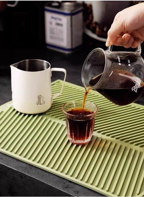 Tableware Drying Silicone Mat Coffee Shop Rubber Bar Service Splash Mat