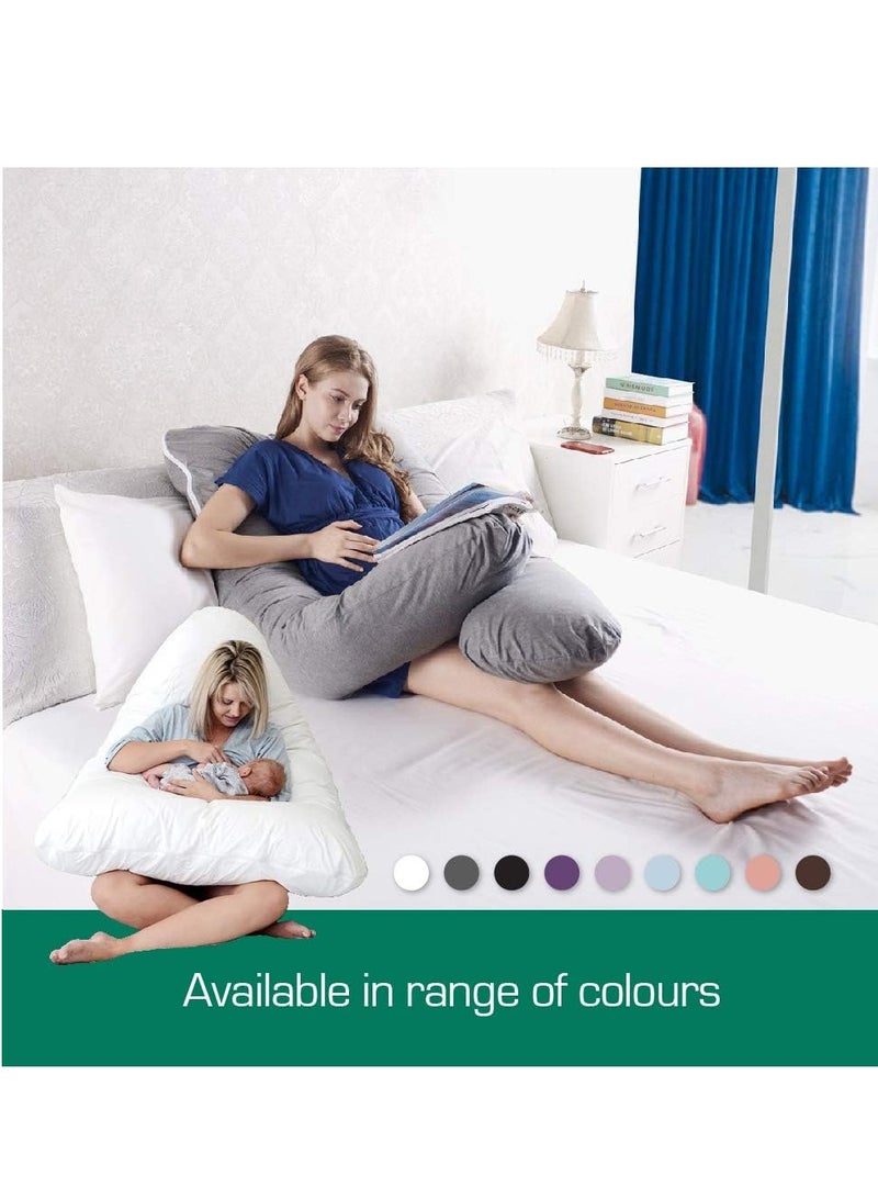 Sleep night Comfortable Pregnancy & Maternity Pillow with Removable Washable Cover Full Body Support Pregnancy Pillow for Sleeping - Image 3