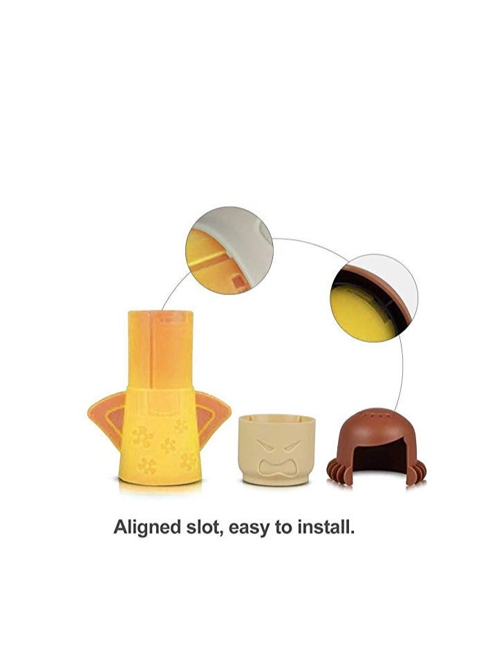 Angry Mama Microwave Cleaner Angry Mom Microwave Oven Steam Cleaner and Disinfects With Vinegar and Water for Kitchens, Steamer Cleaning Equipment Cleans the Crud in Minutes (Yellow)  - Image 5
