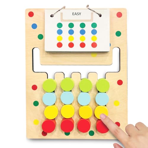 Wembley Wooden Toys Puzzle Game for Kids and Adult | Intelligence Brain Teaser | Colorful Tetris-Style Blocks on a Smooth Wooden Hexagon Board - Non Toxic - Image 1