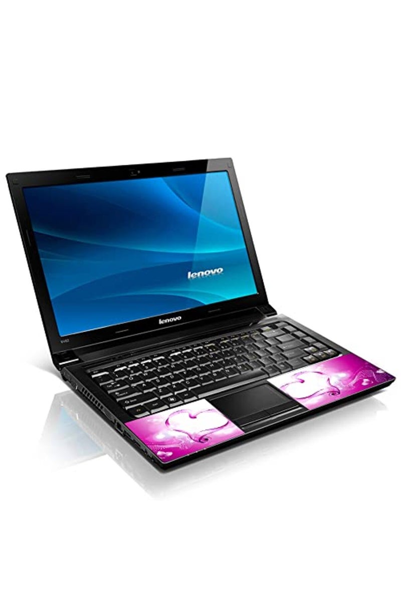 LSS 15 15.6 inch Laptop Notebook Skin Sticker Cover Art Decal Fits 13.3" 14" 15.6" 16" HP Dell Lenovo Apple Asus Acer Compaq (Free 2 Wrist Pad Included) Pink Heart - Image 5
