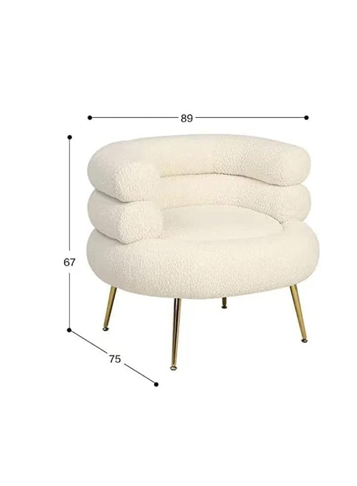 Comfynest Comfynest Bouclé U Form Accent Chair for Stylish and Modern Living  - Image 2