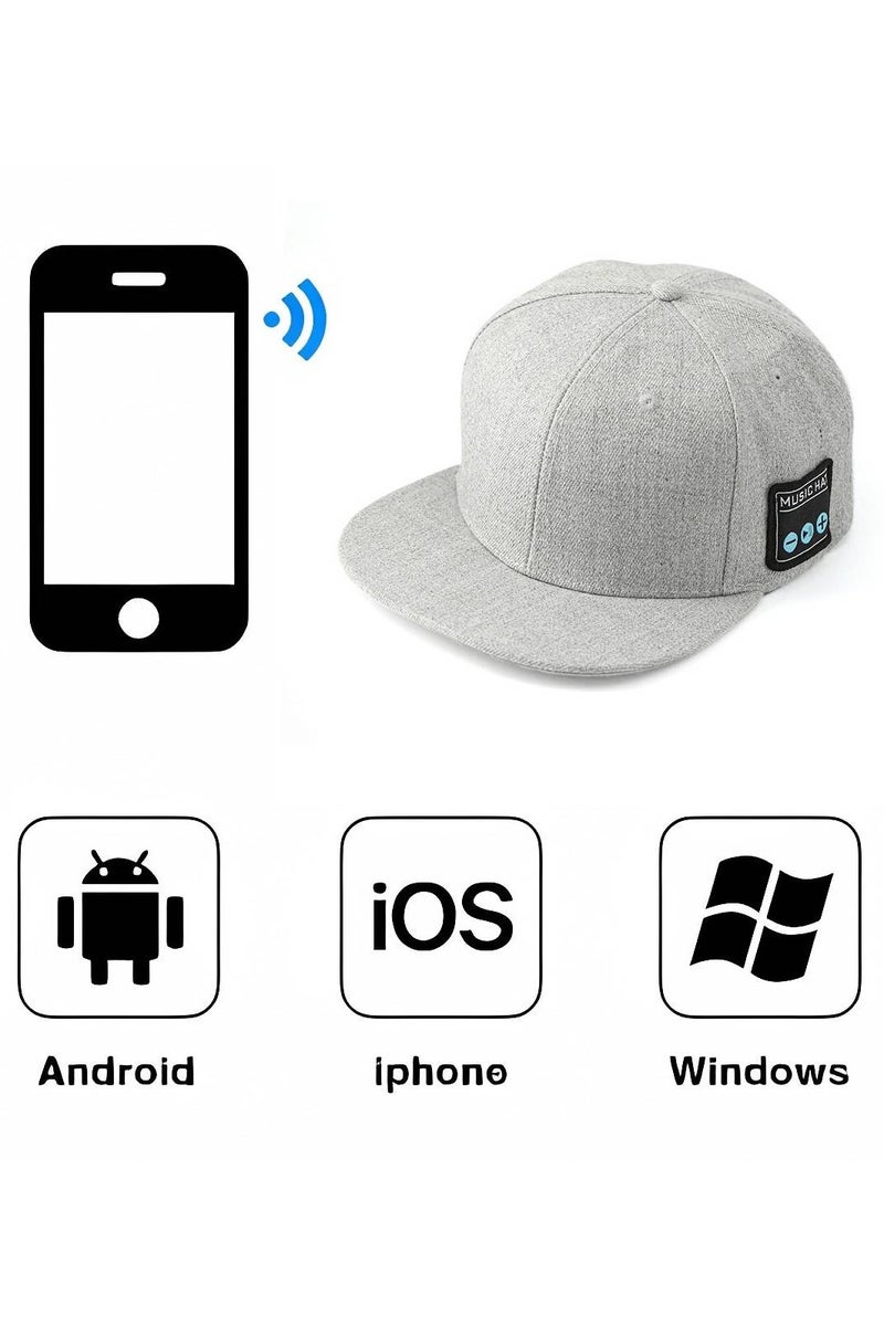 LUCKIER Bluetooth Headphones Music Baseball Cap with Built-in Speaker - Wireless Stereo, 8 Hours Playtime, Lightweight, Suitable for Outdoor Activities - Image 5