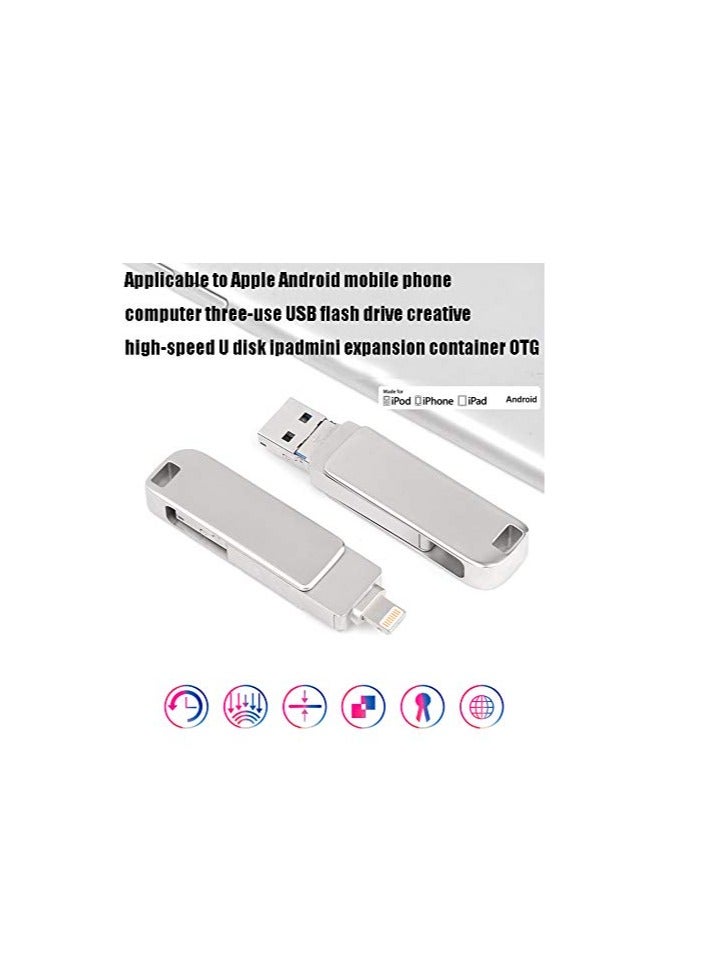 i-Flash 4 in 1 Type C Mobile Phone USB Flash Drive for iPhone/iPad 64GB - Image 4