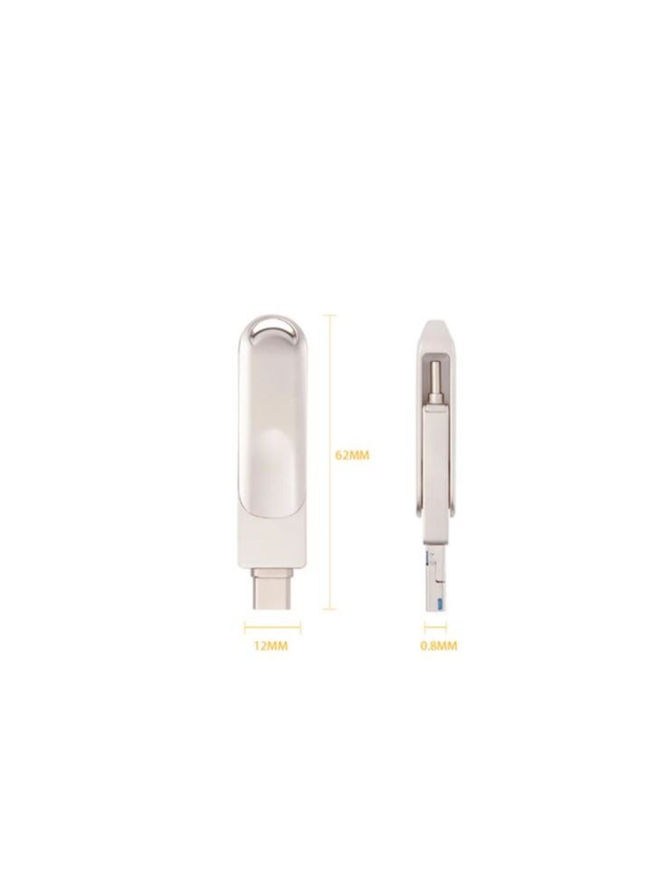 i-Flash 4 in 1 Type C Mobile Phone USB Flash Drive for iPhone/iPad 64GB - Image 3