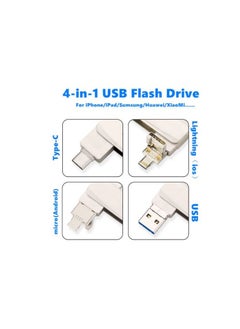 i-Flash 4 in 1 Type C Mobile Phone USB Flash Drive for iPhone/iPad 64GB  - Image 2