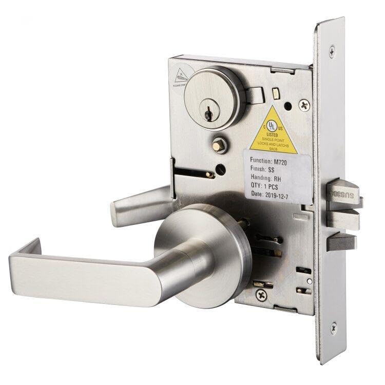 SUMBIN Commercial Mortise Lockset with Lever for Entry/Office Door F04 - Image 1