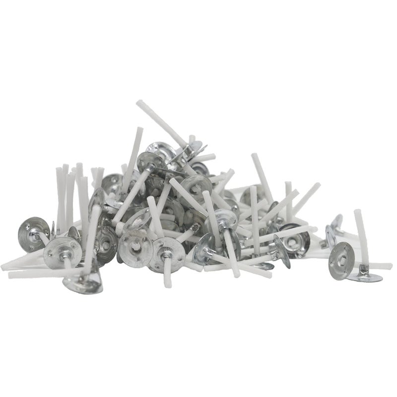 CandMak Tea Light Candle Wicks 500pcs 1 Inch PreWaxed Wick for Soy Wax Tealight Candle Making