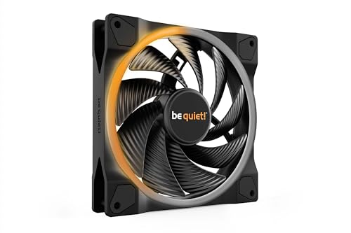 be quiet! Light Wings 140mm PWM High Speed Low Noise Premium ARGB Cooling Fan | 4-Pin | Ideal for Radiators and Heat Sinks | Black | BL075 - Image 1