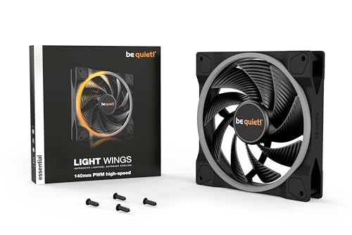 be quiet! Light Wings 140mm PWM High Speed Low Noise Premium ARGB Cooling Fan | 4-Pin | Ideal for Radiators and Heat Sinks | Black | BL075 - Image 5