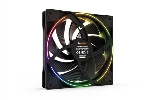 be quiet! Light Wings 140mm PWM High Speed Low Noise Premium ARGB Cooling Fan | 4-Pin | Ideal for Radiators and Heat Sinks | Black | BL075 - Image 4