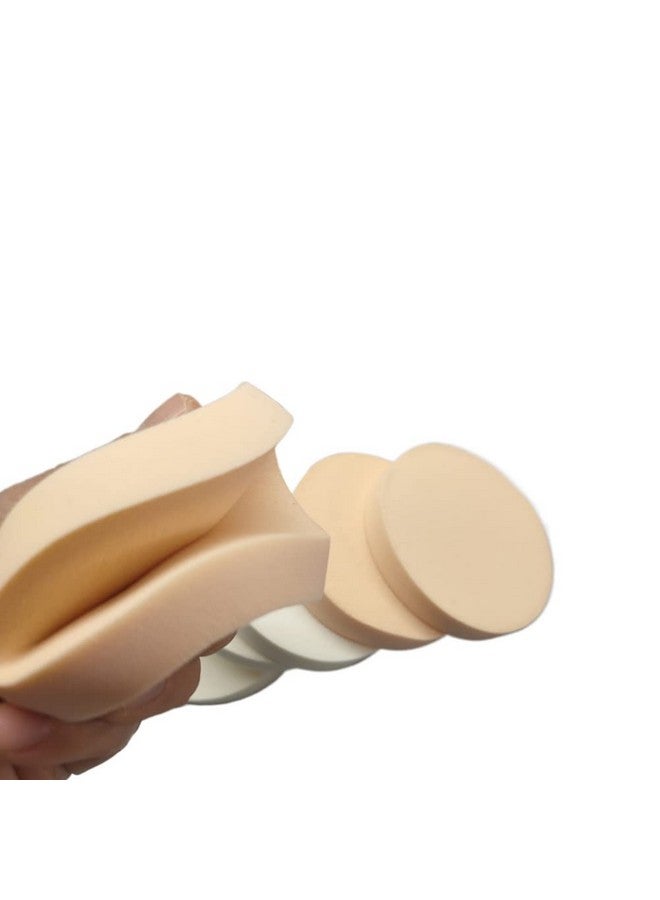 جيلوكيبو 6 عبوات من إسفنجة مكياج مستديرة لمكياج التجميل وكريم أساس للوجه لمستحضرات التجميل وكريم أساس لا تشوبه شائبة وأحمر الخدود والجبهة والخد الجاف والرطب - Image 5