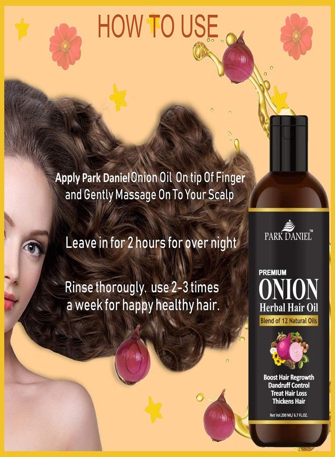Park Daniel Onion oil For Hair Growth, Yellow, 200 ml - Image 5