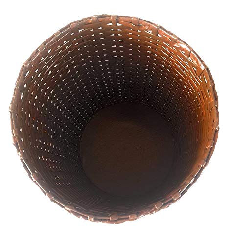 Sonas Creation Paperus Light Brown Opentop Dustbin Waste Basket Paper Bin Trash Can Standard Size 10 Liter 11 inch Tall EcoFriendly Handmade of Paper Ropes - Image 5