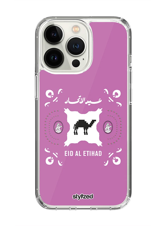 Stylizedd Classic Clear For iPhone 15 Pro, Hybrid Soft Case Flexible Edges Anti Drop TPU PC Gel Thin Transparent Cover [ Designed for iPhone 15 Pro ]- Purple