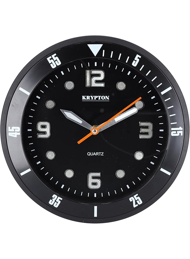 كريبتون ساعة حائط كبيرة دائرية بتصميم عصري سهلة القراءة، ساعة حائط دائرية مزخرفة لغرفة المعيشة وغرفة النوم - Image 1