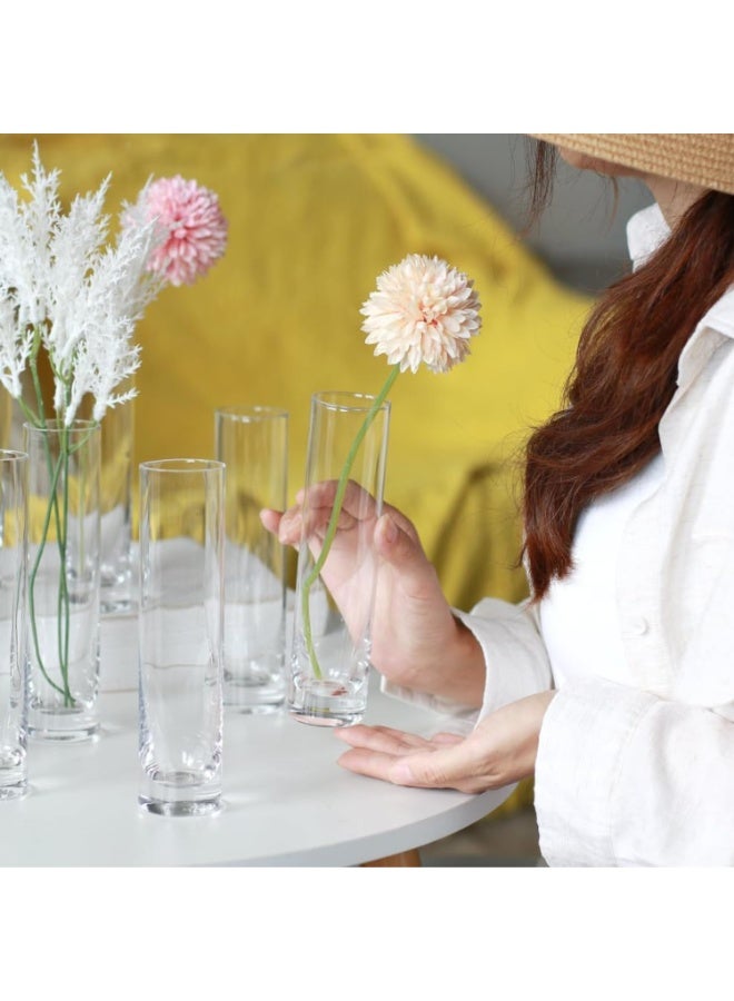Mado Gallery Clear Cylinder Glass Vase (5×30 CM) – Tall Glass Vase for Flowers, Floating or Pillar Candles, Ideal for Home & Wedding Décor, Available in Box of 1PC, 3PCS, or 6PCS - Image 3