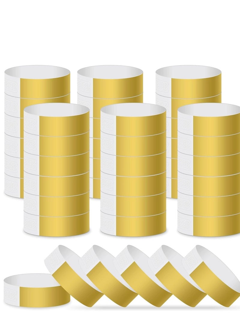 SYOSI أساور معصم للفعاليات ٣٠٠ قطعة نيون ورقية للفعاليات حفلة أرجوانية بالجملة أشرطة الذراع أساور مقاومة للماء للأندية خفيفة الوزن الحفلات والمهرجانات والمعارض ذهبية - Image 1