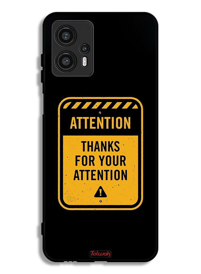 Tolwak Motorola Moto G13 Protective Case Cover Thanks For Attention - Image 1