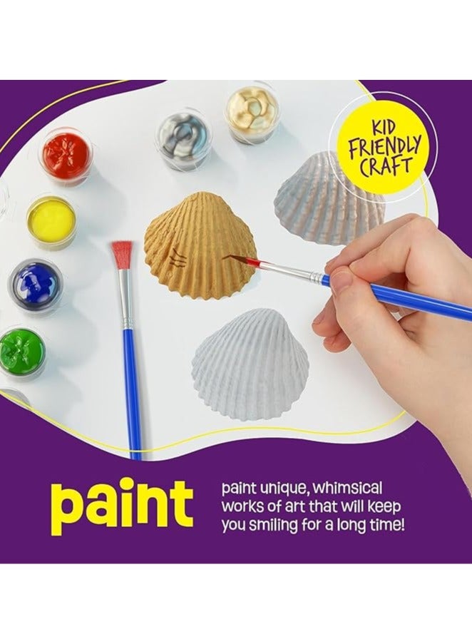 Shell Painting Craft Kit for Kids, Arts  Crafts Gifts for Boys and Girls Ages 4-8, 6-8, 8-10 - Creative Art Activity Toys, Great , Birthday Gifts for 5, 6, 7, 8 Year Old Girls - Image 4