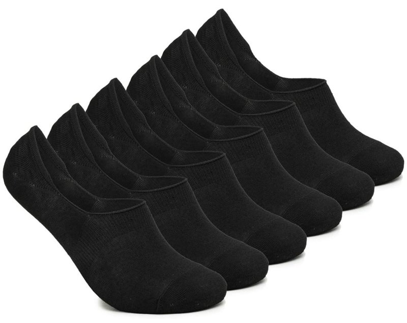 Tango 6 أزواج من الجوارب الرجالية بدون عرض - جورب لوفر قطني غير قابل للانزلاق - بطانات غير مرئية - مقاس موحد EU 40 إلى 46 - Image 1