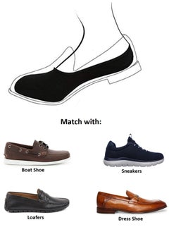 Tango 6 Pairs mens no show socks - cotton non-slip loafer sock - invisible liners - free size EU 40 to 46  - Image 3