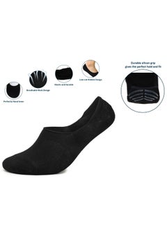 Tango 6 Pairs mens no show socks - cotton non-slip loafer sock - invisible liners - free size EU 40 to 46  - Image 2