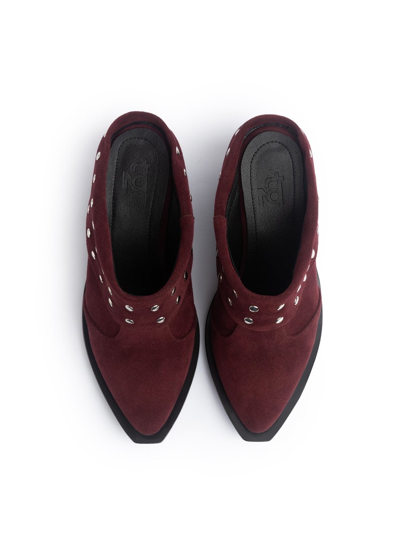 TGS Studded Suede Heel Mules  - Image 3