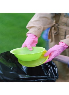SNH Packing Garbage Bag Black 65x95 Biodegradable Trash Bags Compostable Kitchen Bin Liners Vest Handy Trash Bags For Home Office Trash Can Grocery Bag Trash Plastic Bag Pack Of 20 Pieces  - Image 4
