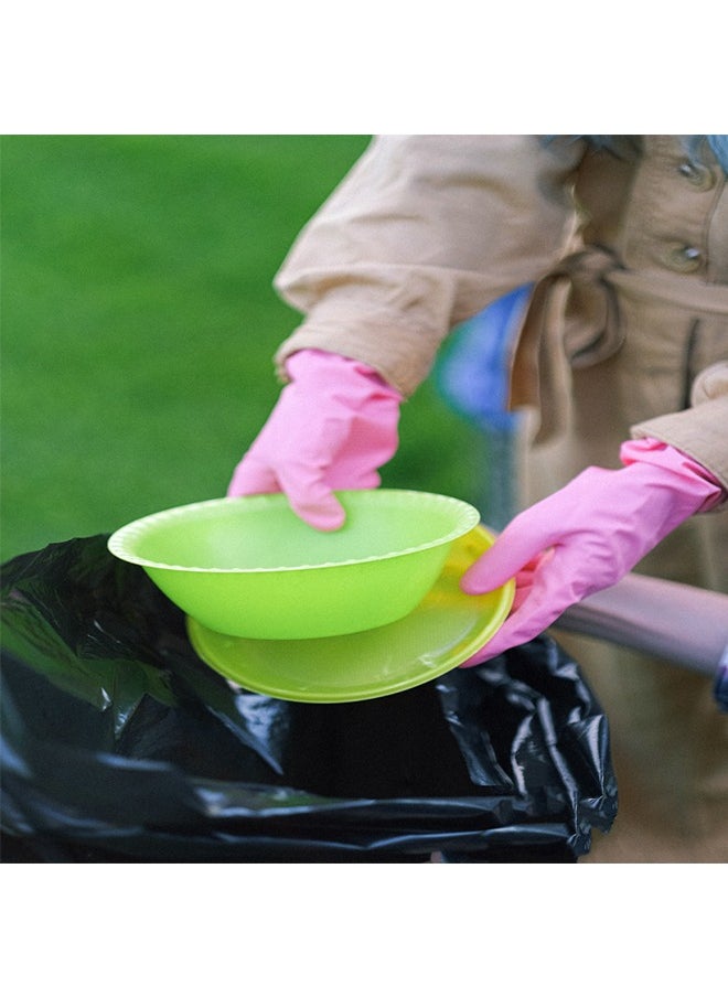 SNH Packing Garbage Bag Black 65x95 Biodegradable Trash Bags Compostable Kitchen Bin Liners Vest Handy Trash Bags For Home Office Trash Can Grocery Bag Trash Plastic Bag Pack Of 20 Pieces  - Image 4