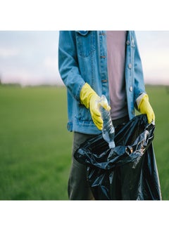 SNH Packing Garbage Bag Black 65x95 Biodegradable Trash Bags Compostable Kitchen Bin Liners Vest Handy Trash Bags For Home Office Trash Can Grocery Bag Trash Plastic Bag Pack Of 20 Pieces  - Image 5