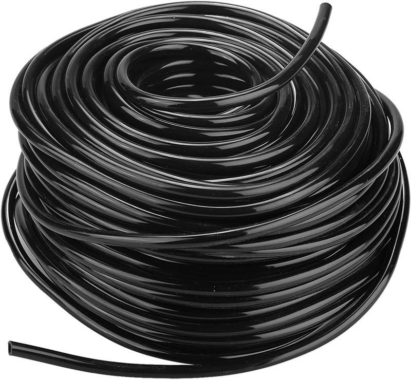 klarako Garden Hose, Plastic Water Pipe PVC Irrigation Tube Heavy Duty Flexible Lightweight Black Tubing for Outdoor Agriculture Lawn Garden Watering(50m) - Image 1