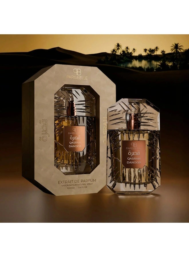 Parisbelle Paris Belle Danoor Eau De Parfum 100ML Unisex Woody Leather Iris Long Lasting Perfume - Image 3