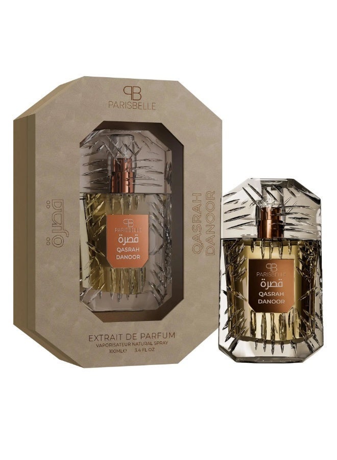 Parisbelle Paris Belle Danoor Eau De Parfum 100ML Unisex Woody Leather Iris Long Lasting Perfume - Image 2